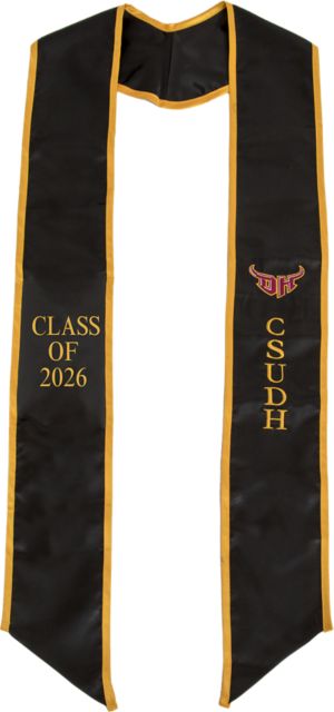 California State University at Dominguez Hills Black and Gold Sash