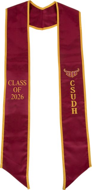 California State University at Dominguez Hills Maroon and Gold Sash